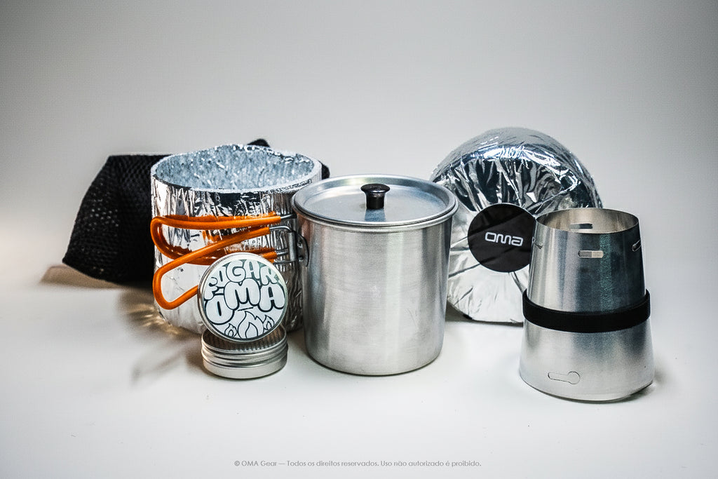 Kit Cozinha Ultra Leve Oma Gear 800ml  ( tipo caneca )